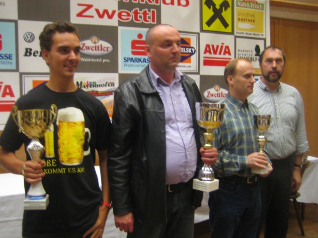 von links: MK Stefan Wagner, Ladislav Urbanec, Miloslav Pakosta und Organisator Christian Schierhuber