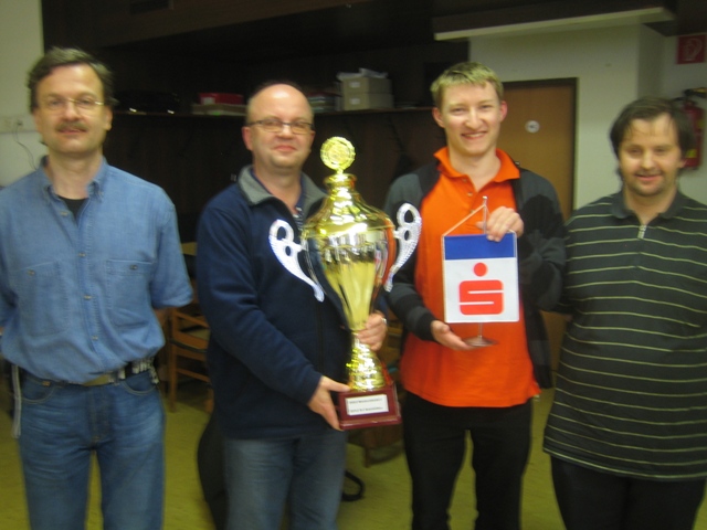 Cupsieger 2011! v.l.: Winfried Wadsack, Wolfgang Wadsack, Franz Rechberger und Erwin Rumpl