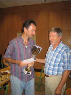 FM Stepan Papacek mit Turnierleiter HD Franz Modliba